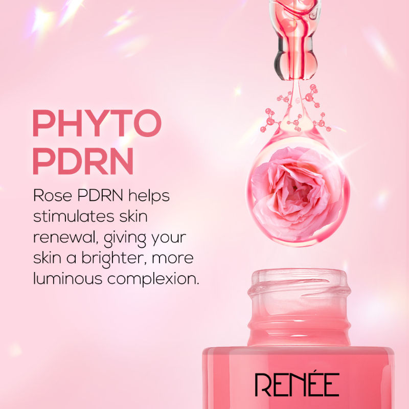 Renee Cosmetics Pink Therapy PDRN Pink Peptide Serum For Radiant Skin, Hydrating, Hyaluronic Acid Infused | Grocsy