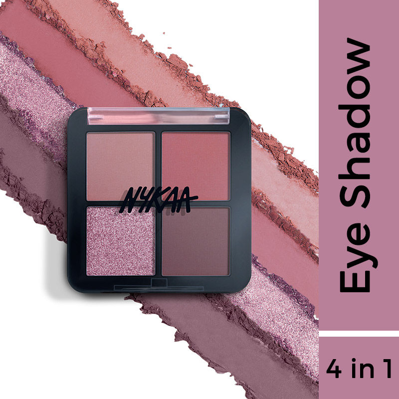 Nykaa Cosmetics Eyes On Me! 4 In 1 Quad Eyeshadow Palette | Grocsy