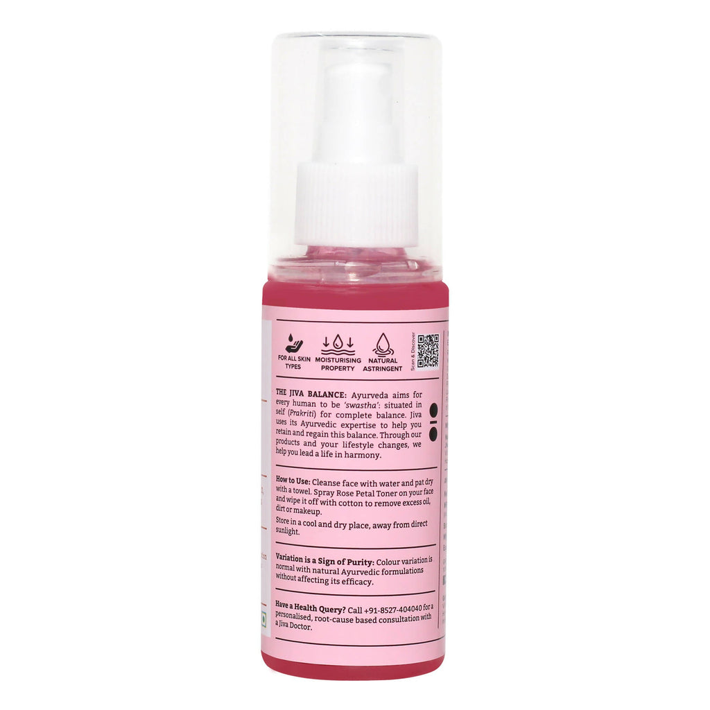 Jiva Ayurveda Rose Water Plain | Grocsy