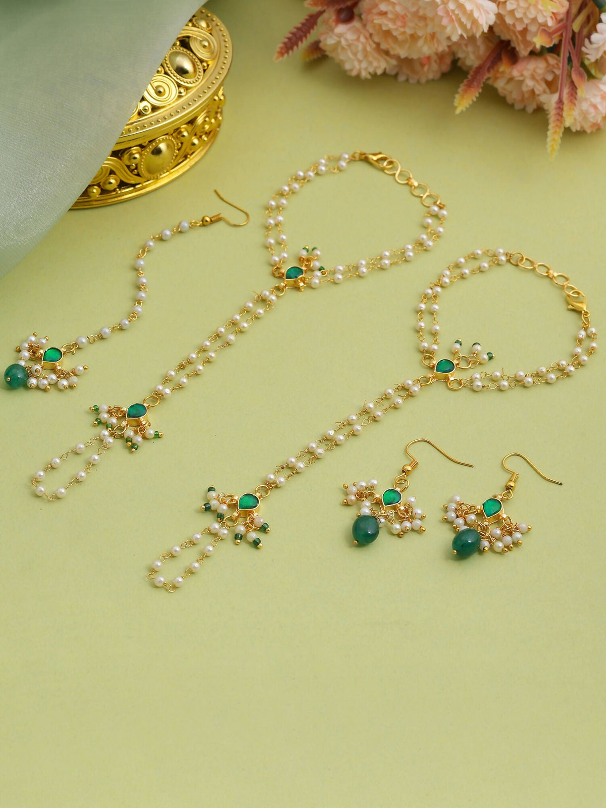 Ruby Raang Green Aura Set | Grocsy