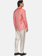Sethukrishna Men Red Kurta with Pyjamas | Grocsy