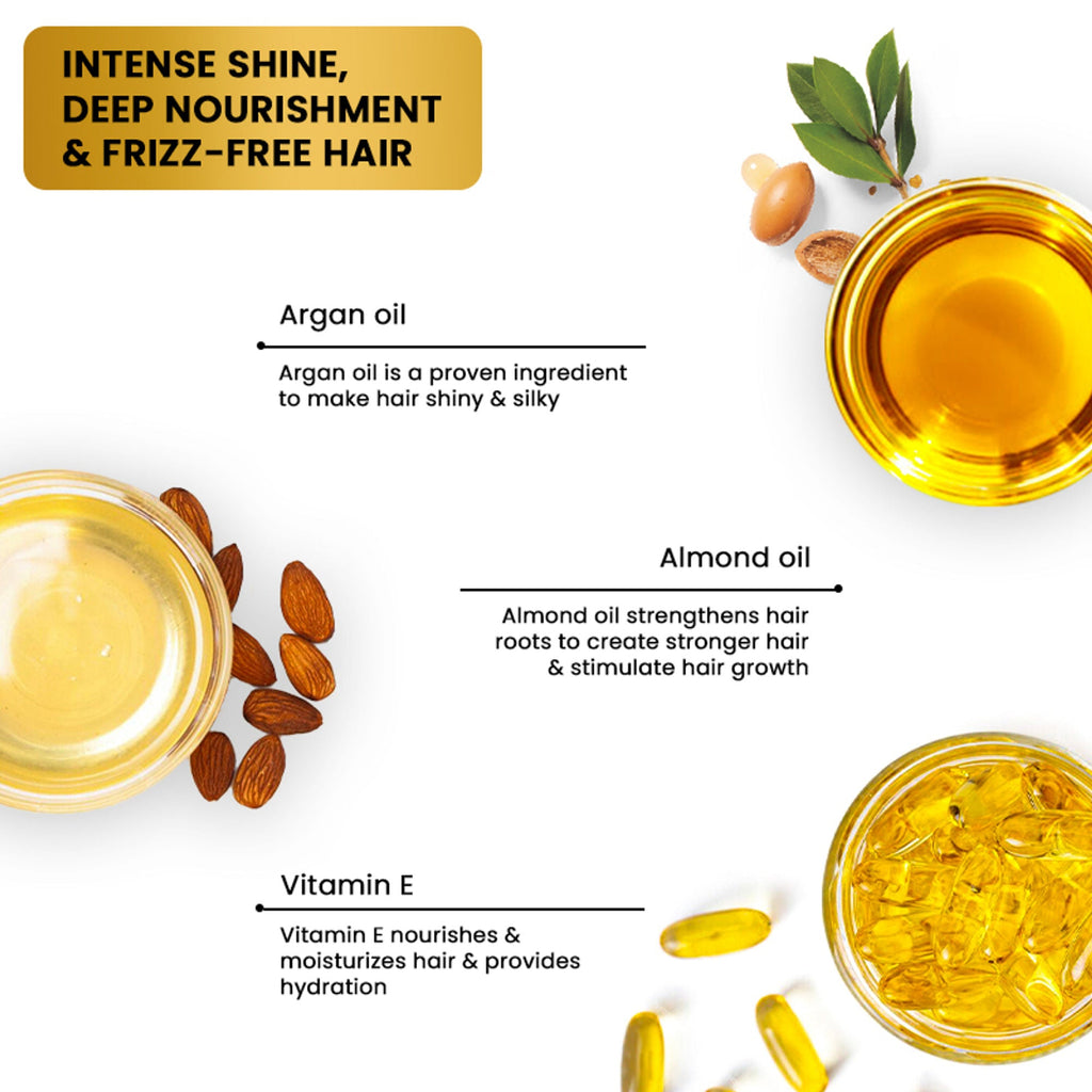 The Skin Story Anti Frizz Hair Serum For Smooth Shiny Silky Hair with Vit E Argan Oil | Grocsy