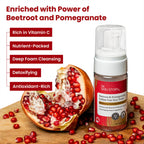 The Skin Story Beetroot Glow Foaming Face Wash For Dark Spots Anti-Aging Cleanses | Grocsy