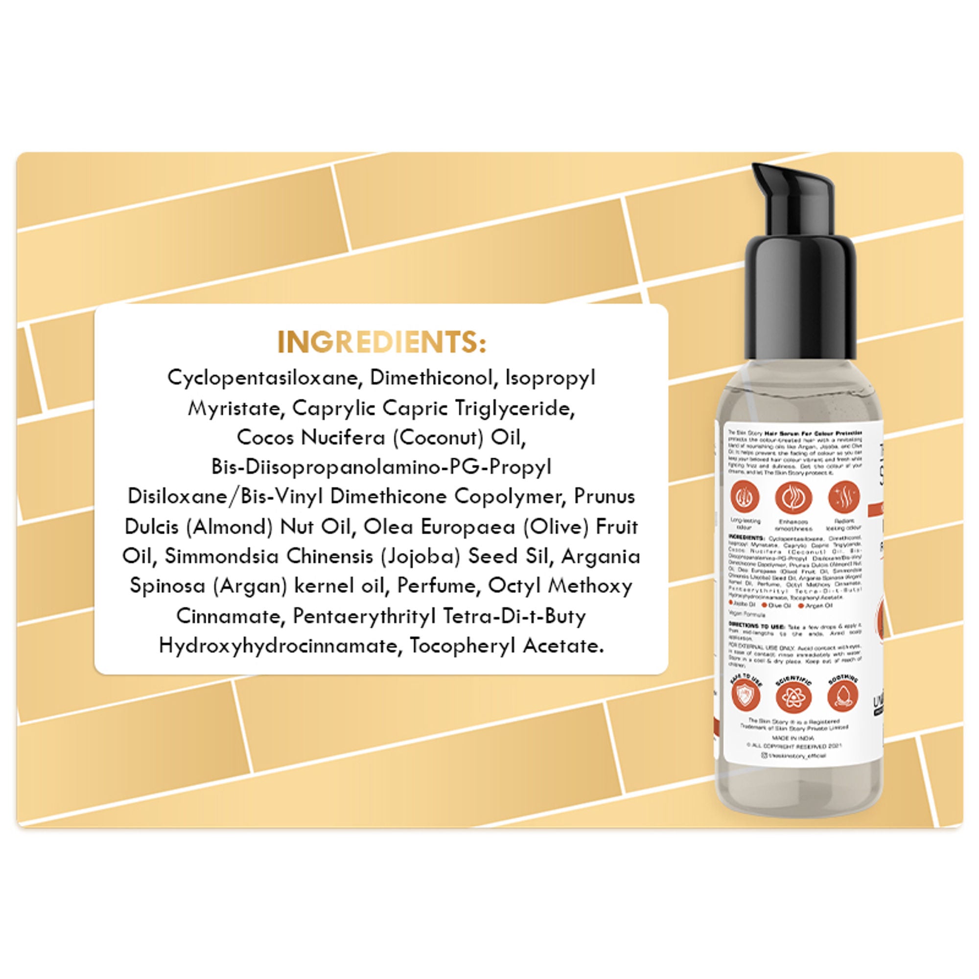 The Skin Story Colour Protection Anti Frizz Hair Serum | Grocsy