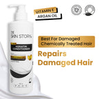 The Skin Story Sulphate Free Keratin Conditioner For Coloured Dry Frizzy Damaged Hair With Vitamin E | Grocsy
