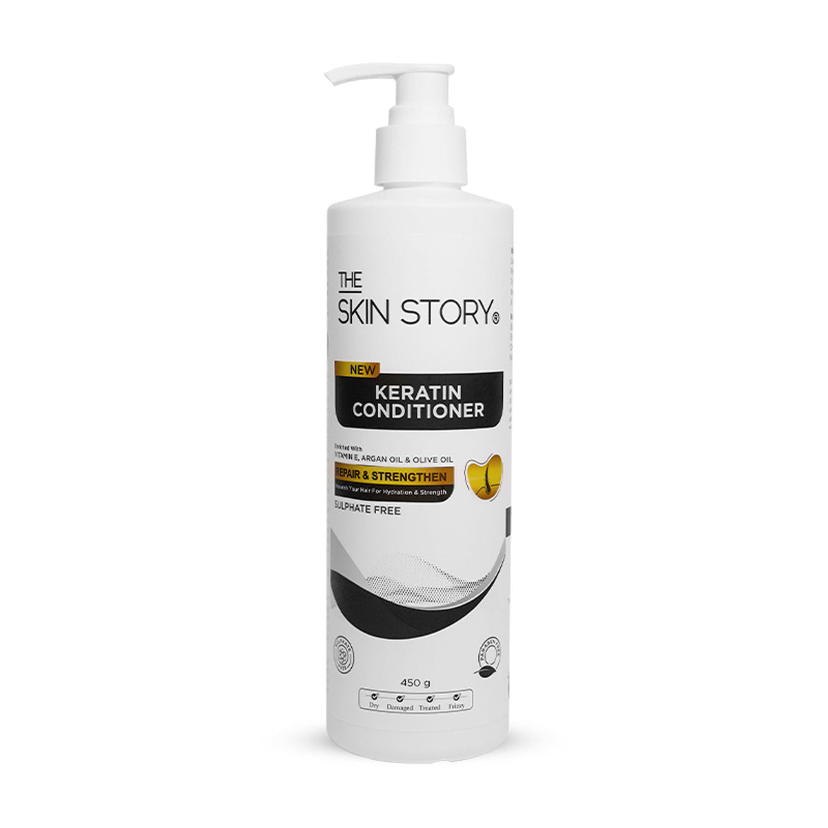 The Skin Story Sulphate Free Keratin Conditioner For Coloured Dry Frizzy Damaged Hair With Vitamin E | Grocsy