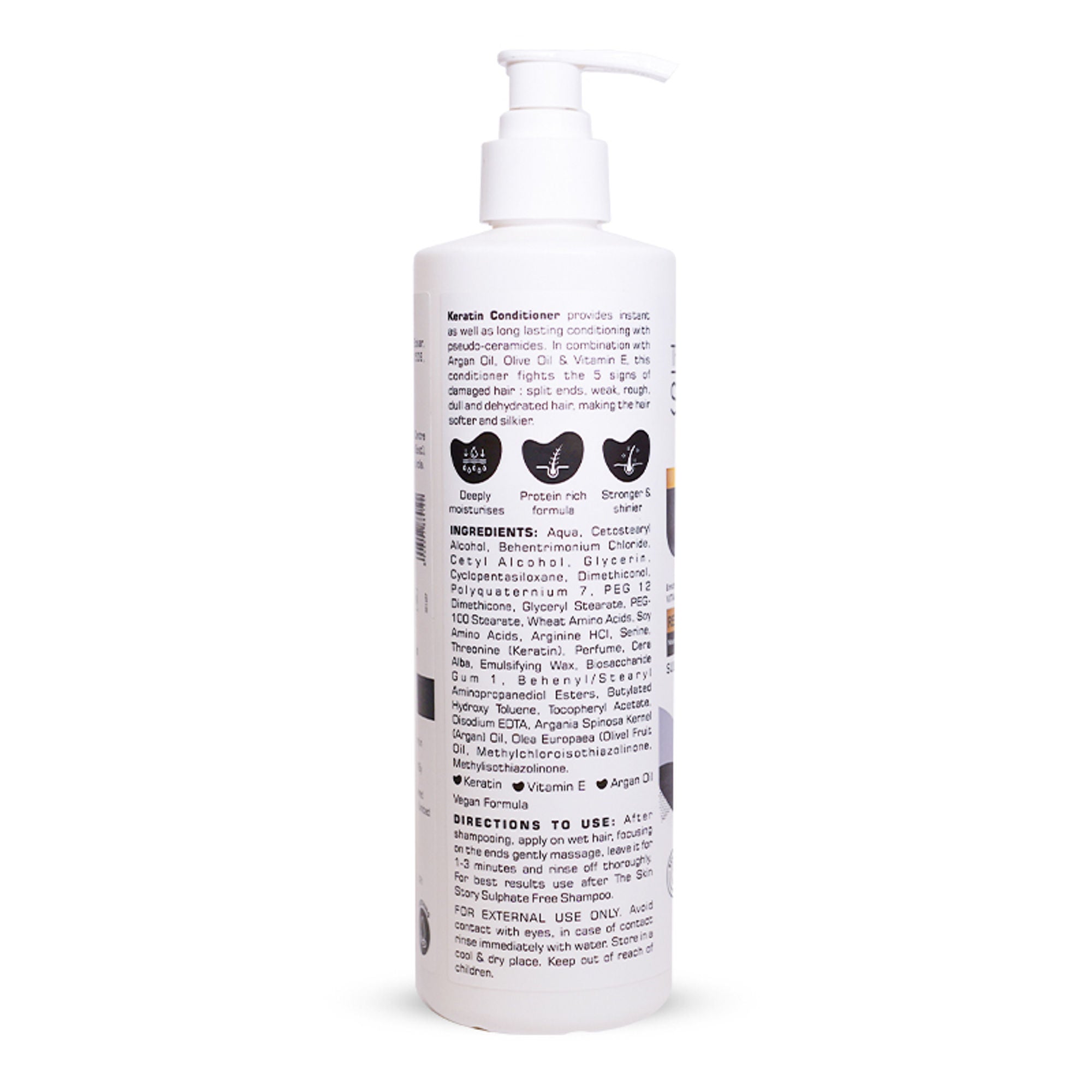 The Skin Story Sulphate Free Keratin Conditioner For Coloured Dry Frizzy Damaged Hair With Vitamin E | Grocsy