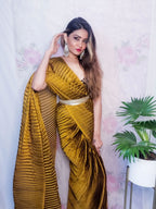 Saree Mall Mustard Party Wear Saree with Matching Blouse | Grocsy