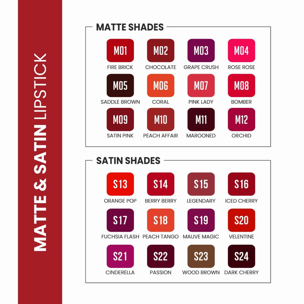 VERYMISS Matte & Satin Lipstick - M02 Chocolate | Grocsy
