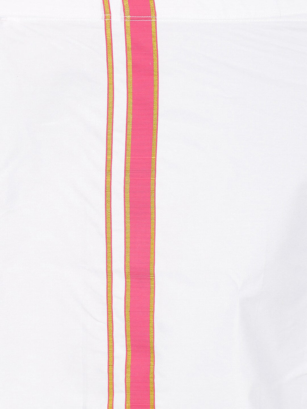 Sethukrishna Boys Pink & White Shirt with Veshti Set | Grocsy