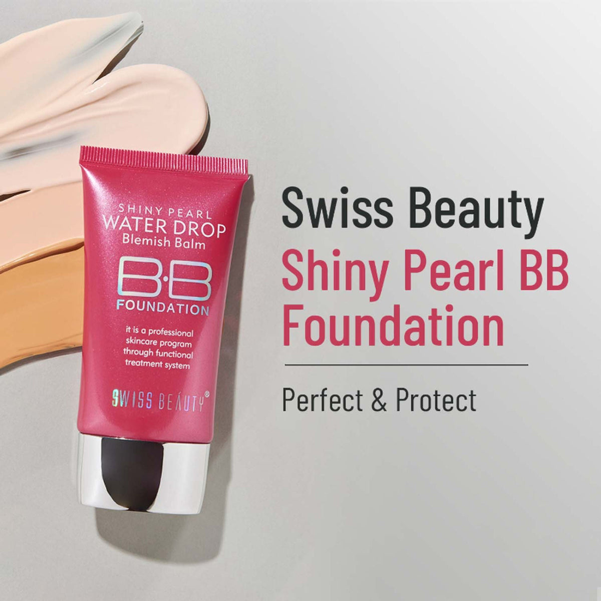 Swiss Beauty Shiny Pearl Water Drop Blemish Balm BB Foundation - 6 | Grocsy