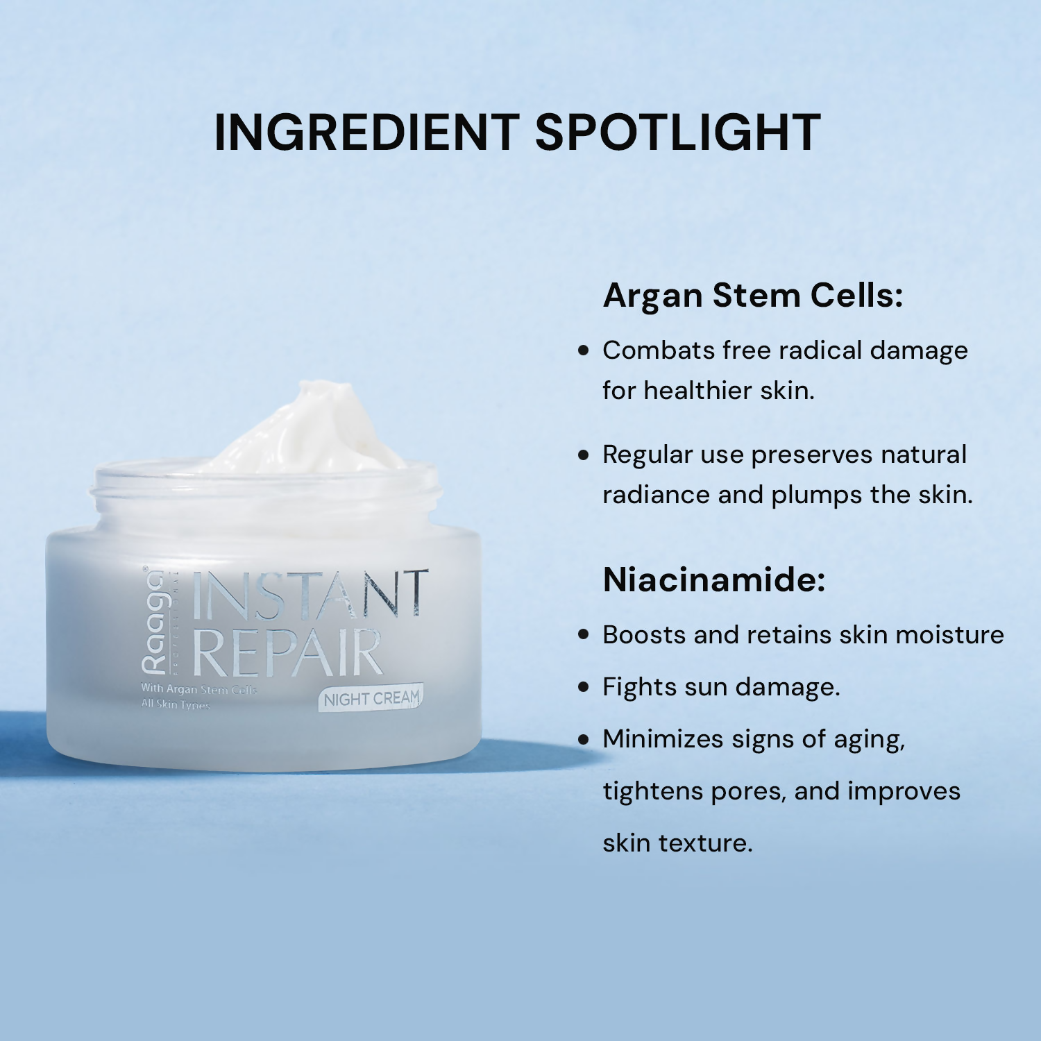 Raaga Professional Instant Repair Night Cream | Grocsy