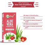 Nutriorg Aloevera Strawberry Juice | Grocsy
