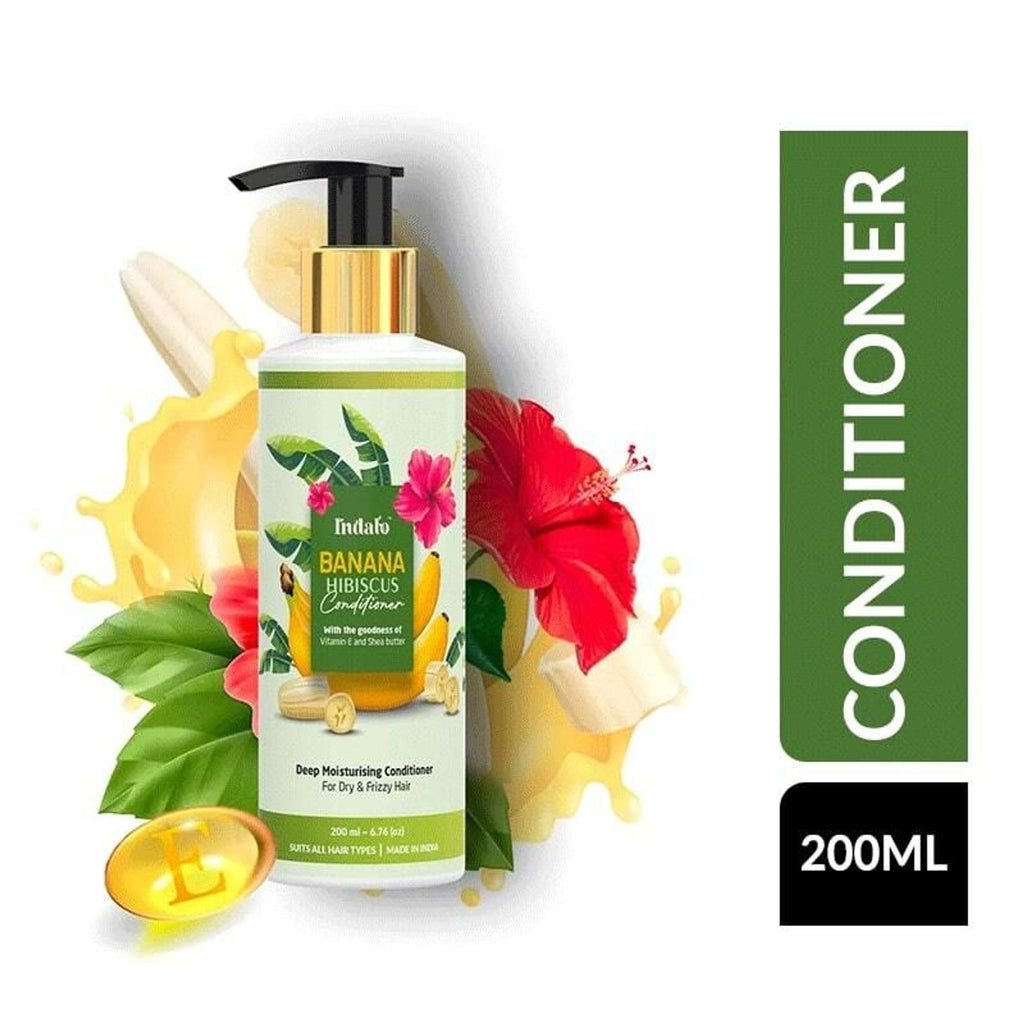 Indalo Banana Hibiscus Conditioner For Dry & Frizzy Hair | Grocsy