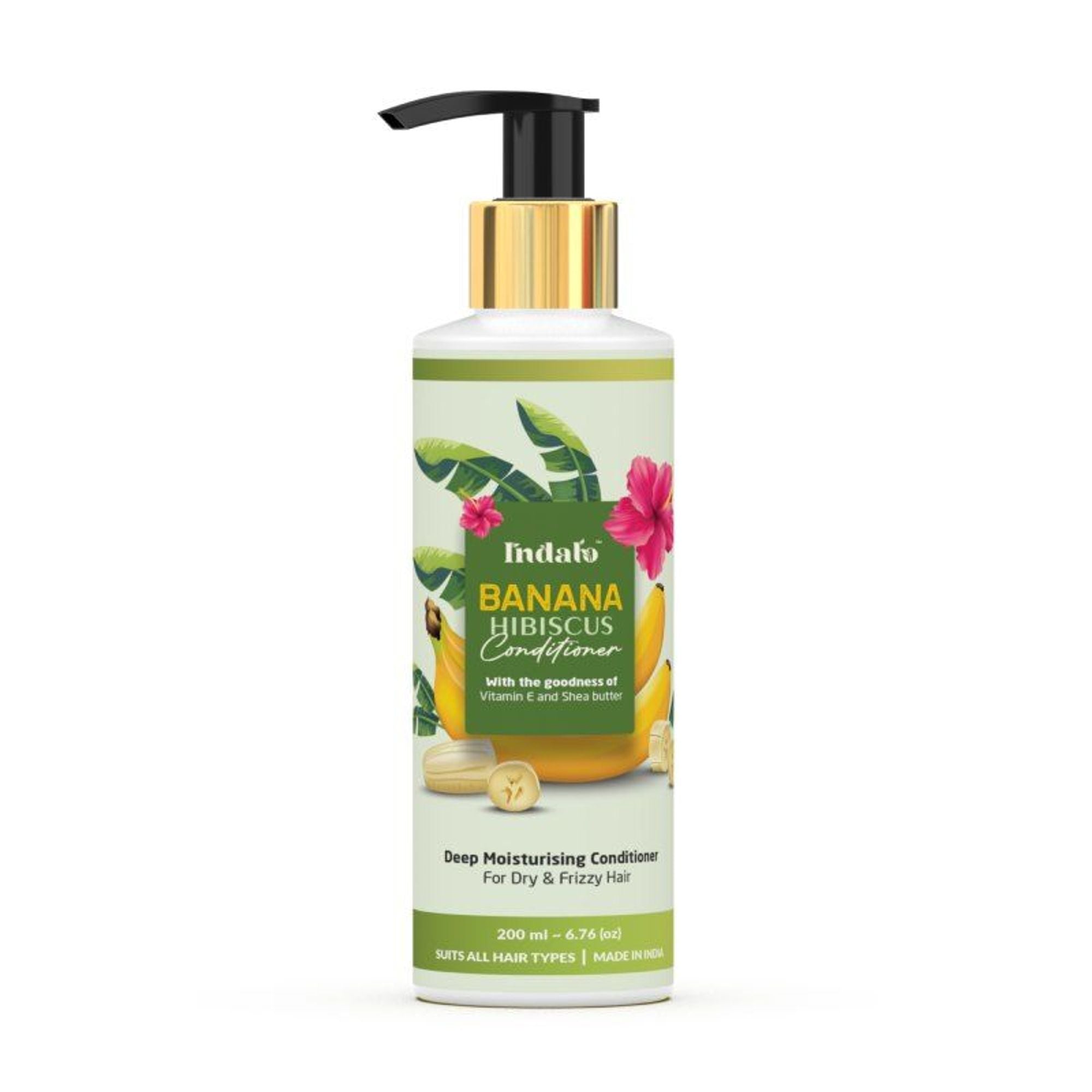 Indalo Banana Hibiscus Conditioner For Dry & Frizzy Hair | Grocsy