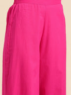 Sangria Women Pure Cotton Kurta with Palazzos | Grocsy