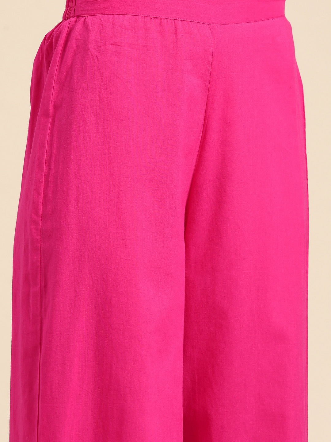 Sangria Women Pure Cotton Kurta with Palazzos | Grocsy