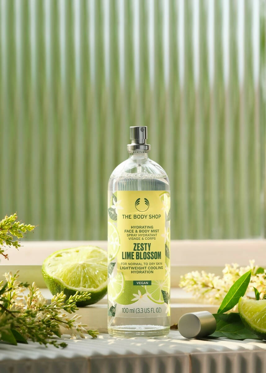 The Body Shop Zesty Lime Blossom Hydrating Face & Body Mist | Grocsy