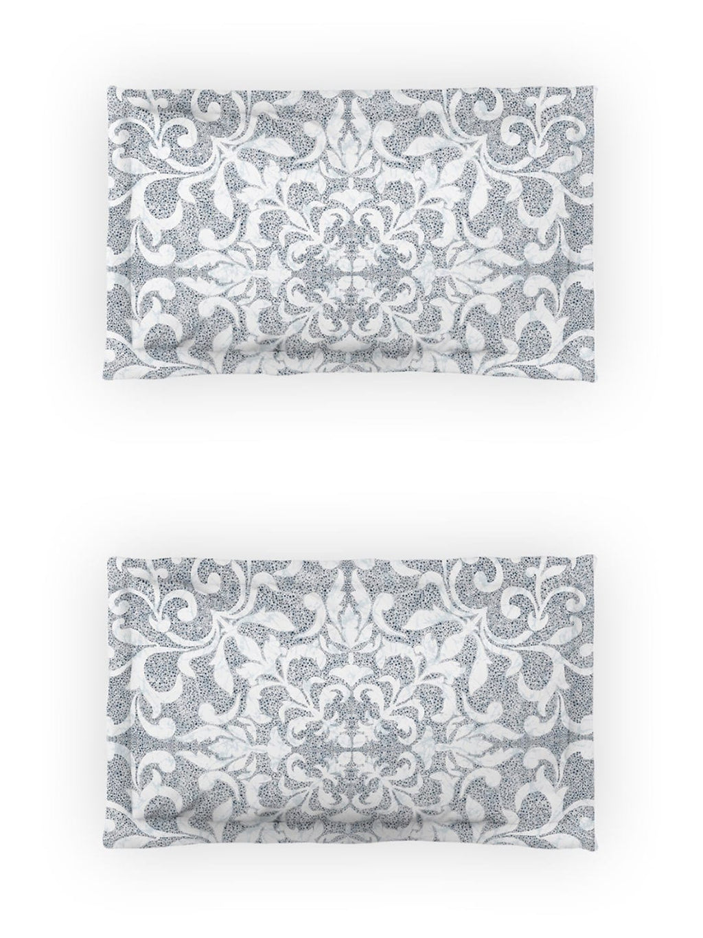 DDecor Blue & White Ethnic Motifs Cotton 140 TC King Bedsheet With 2 Pillow Covers | Grocsy