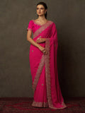 Saree Mall Bandhani Embroidered Pure Georgette Bandhani Sarees | Grocsy