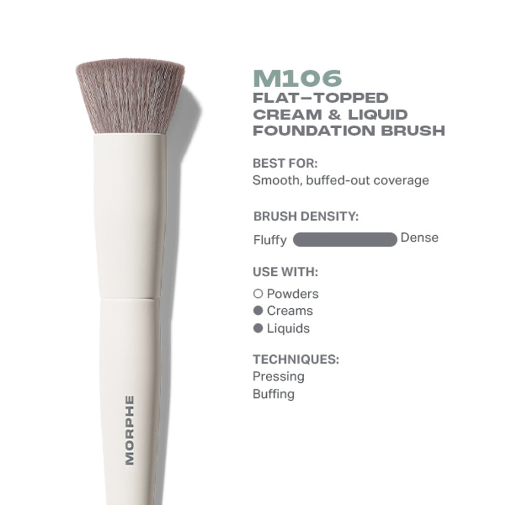 MORPHE M106 Flat Topped Cream & Liquid Foundation Brush | Grocsy