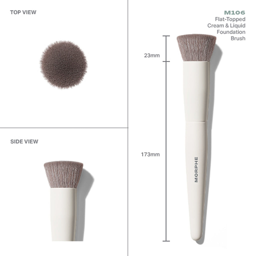 MORPHE M106 Flat Topped Cream & Liquid Foundation Brush | Grocsy