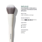 MORPHE M102 Rounded Cream & Liquid Foundation Brush | Grocsy