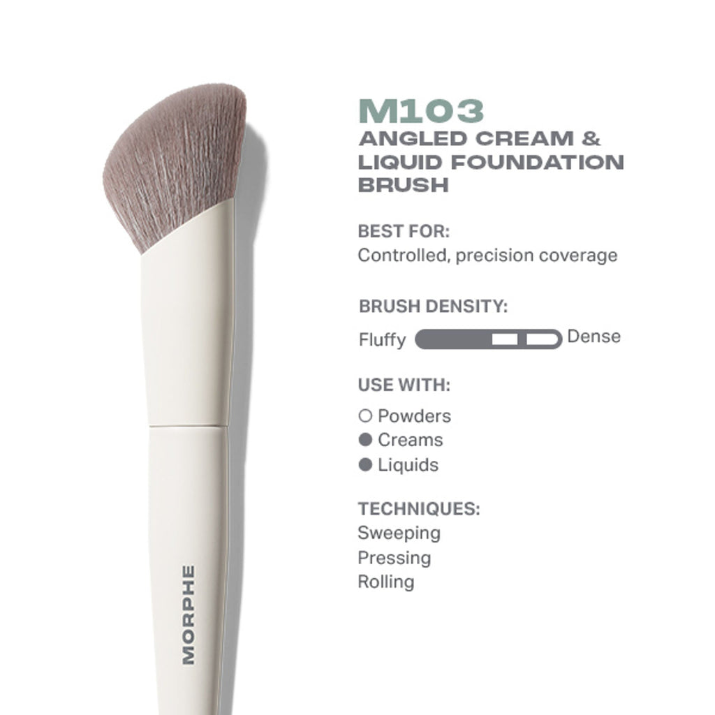 MORPHE M103 Angled Cream & Liquid Foundation Brush | Grocsy