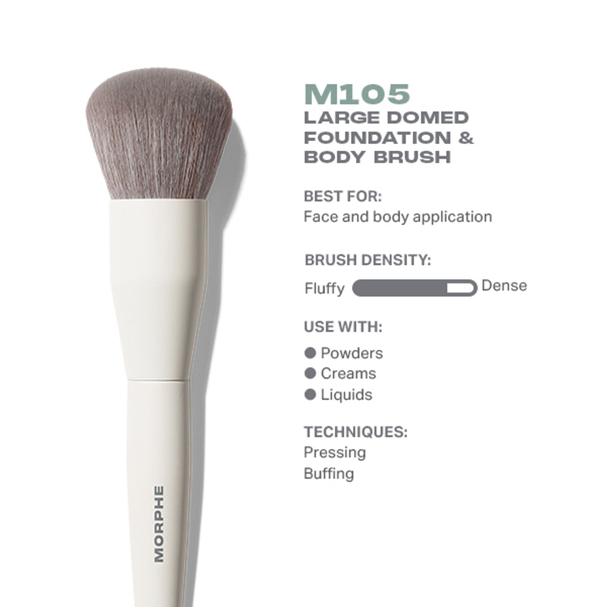 MORPHE M105 Large Domed Foundation & Body Brush | Grocsy