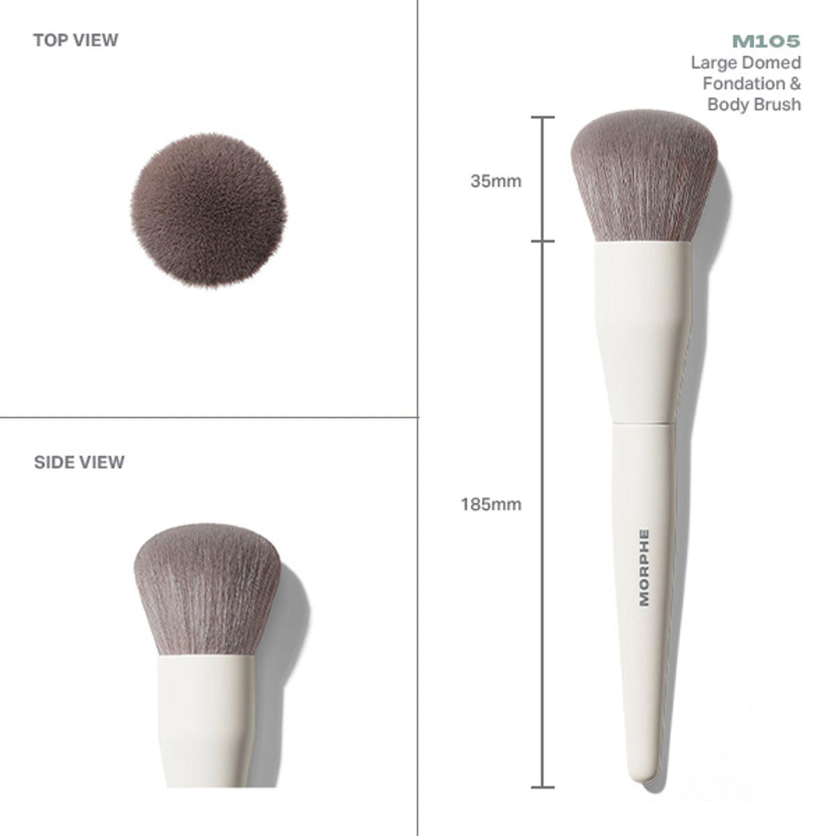 MORPHE M105 Large Domed Foundation & Body Brush | Grocsy