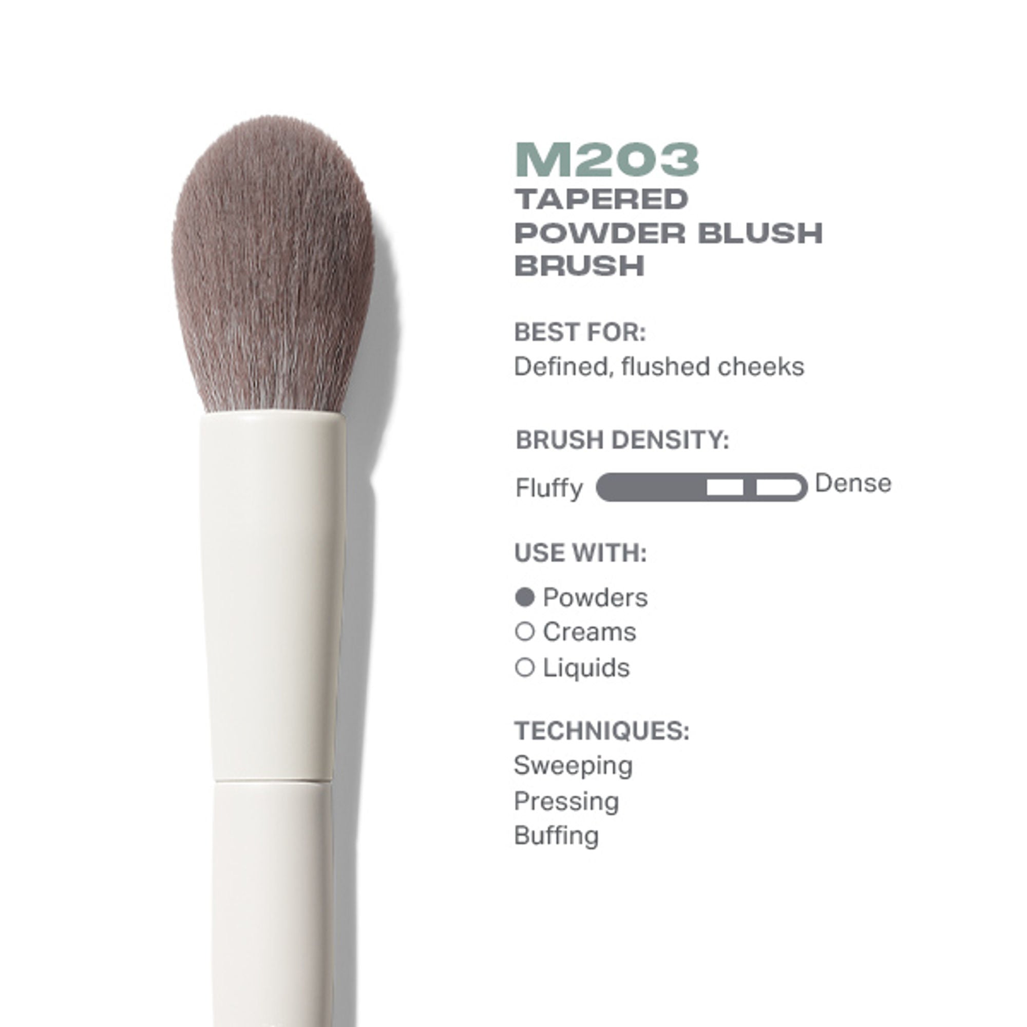 MORPHE M203 Tapered Powder Blush Brush | Grocsy