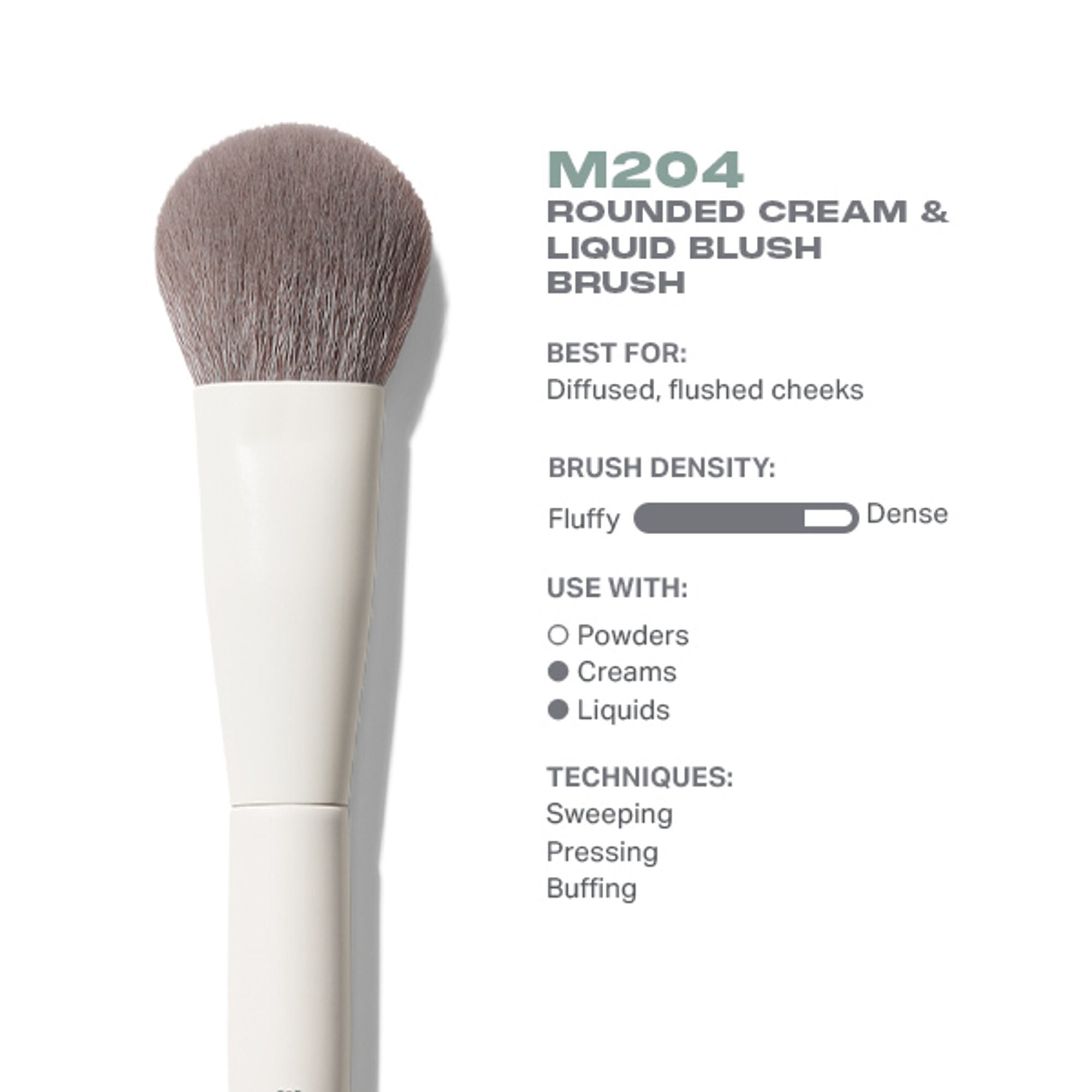 MORPHE M204 Rounded Cream & Liquid Blush Brush | Grocsy