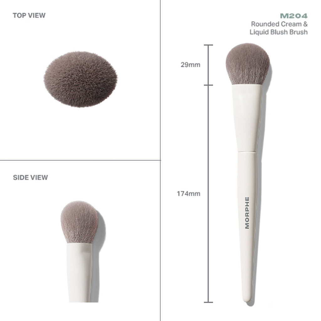 MORPHE M204 Rounded Cream & Liquid Blush Brush | Grocsy