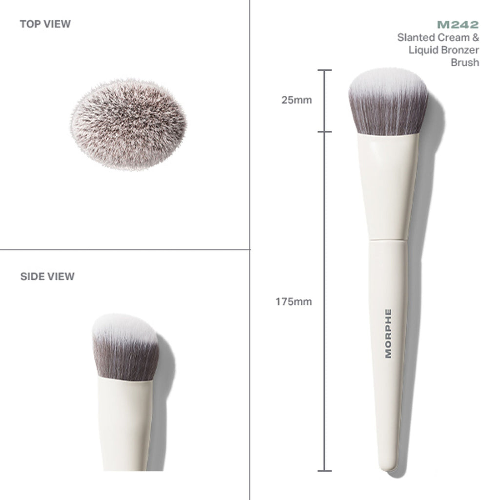 MORPHE M242 Slanted Cream & Liquid Bronzer Brush | Grocsy