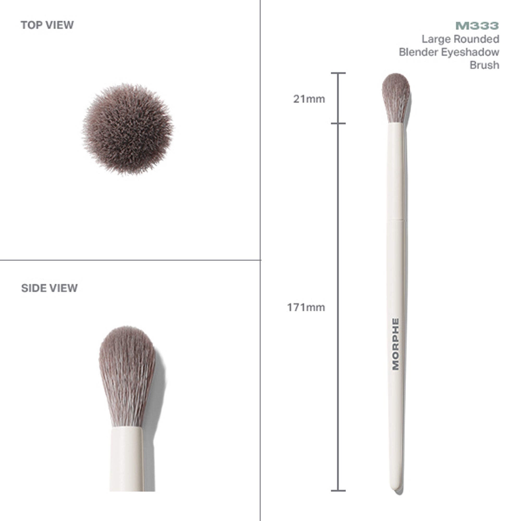 MORPHE M333 Large Rounded Blender Eyeshadow Brush | Grocsy