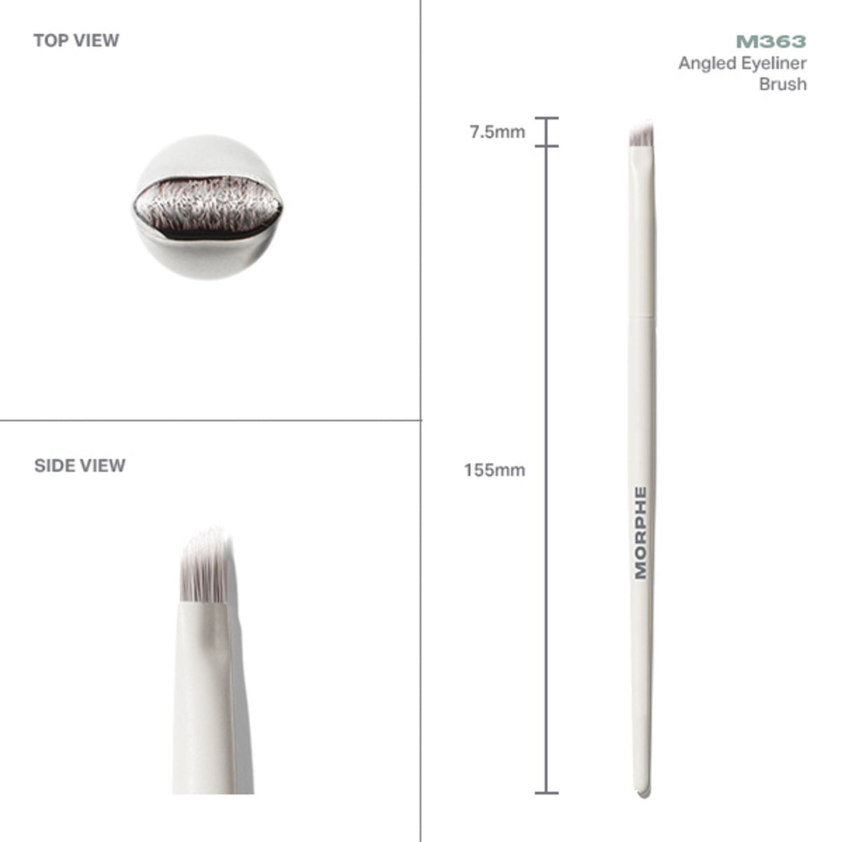 MORPHE M363 Angled Eyeliner Brush | Grocsy