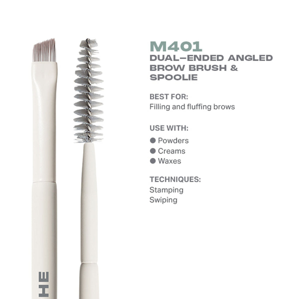 MORPHE M401 Dual Ended Angled Brow Brush & Spoolie | Grocsy