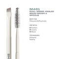MORPHE M401 Dual Ended Angled Brow Brush & Spoolie | Grocsy