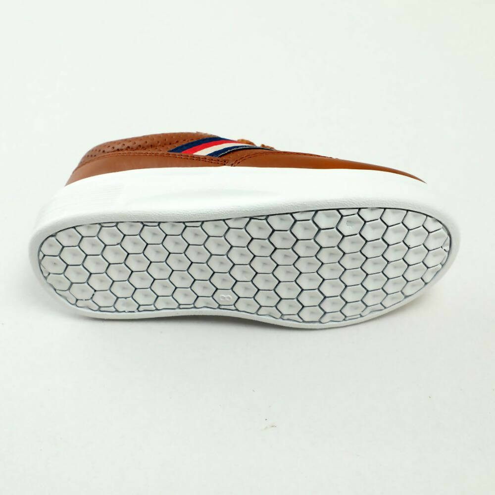 Tiny Bugs Boys Lace Up Casual Sheos - Tan | Grocsy
