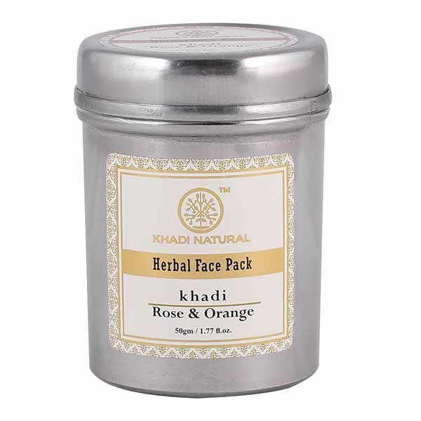 Khadi Natural Rose & Orange Herbal Face Pack | Grocsy