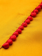 All About You Women Mustard Yellow & Pink Round Neck Regular Kurta with Palazzos | Grocsy