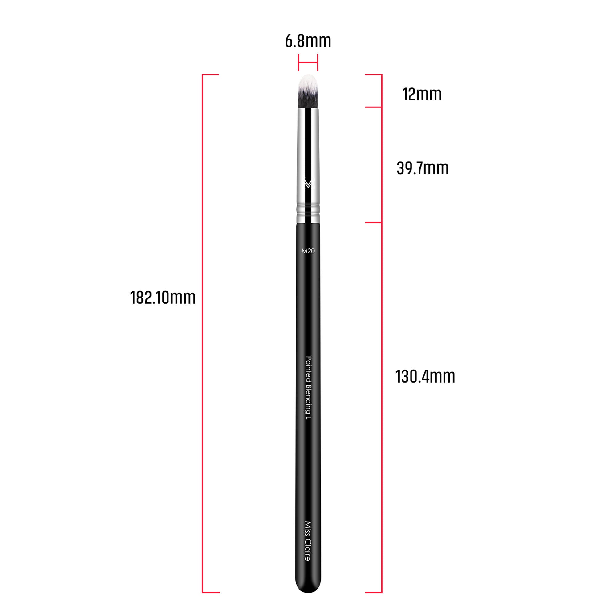 Miss Claire M20 - Pointed Blending Brush (L) - Chrome | Grocsy