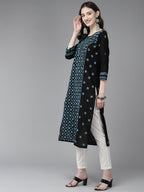 ADA Women Floral Embroidered Cotton Chikankari Kurta | Grocsy