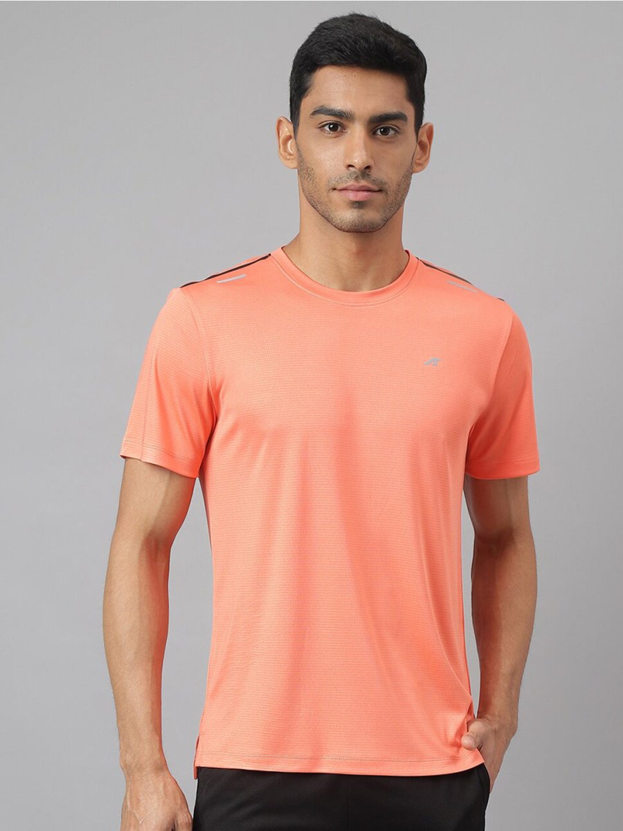 Alcis Round Neck Slim Fit Anti-Static T-Shirt | Grocsy