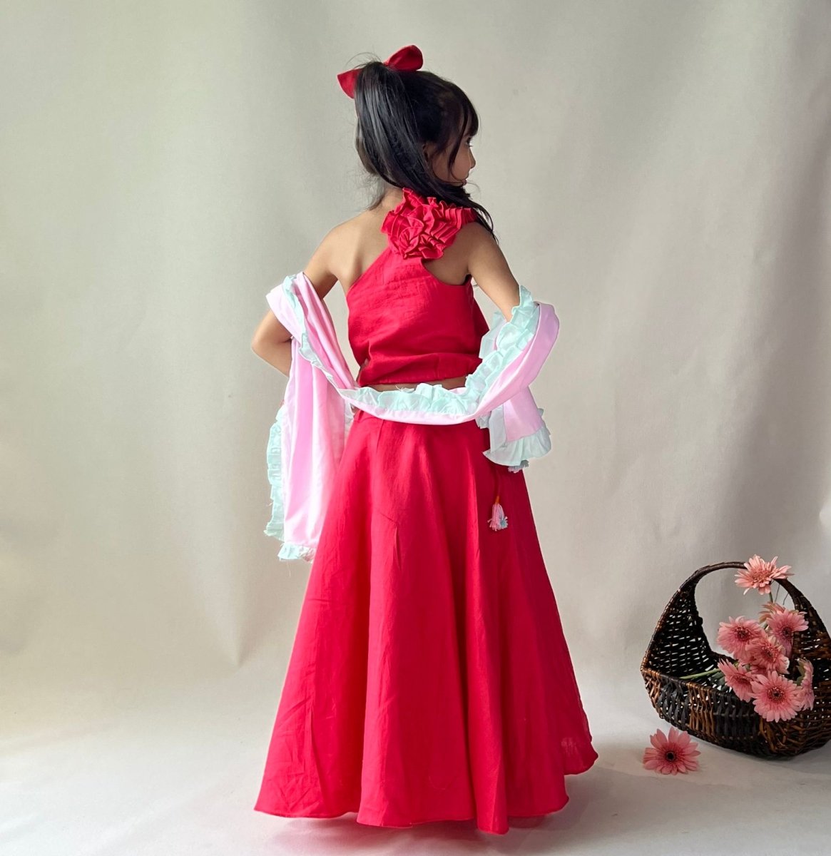 ArthLife Raspberry Pink Lehnga Set | Grocsy