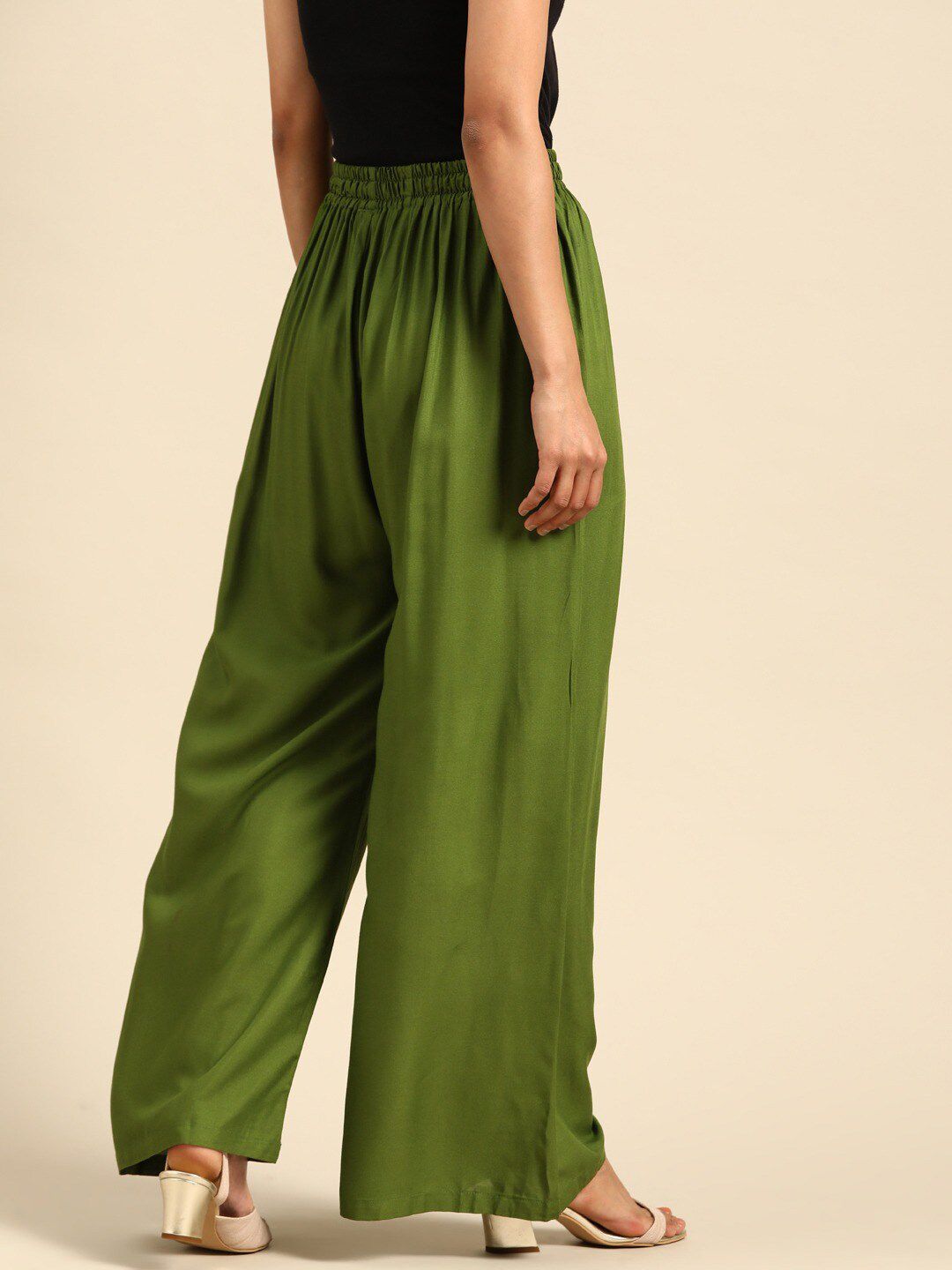 TAG 7 Women Flared Regular Palazzos | Grocsy