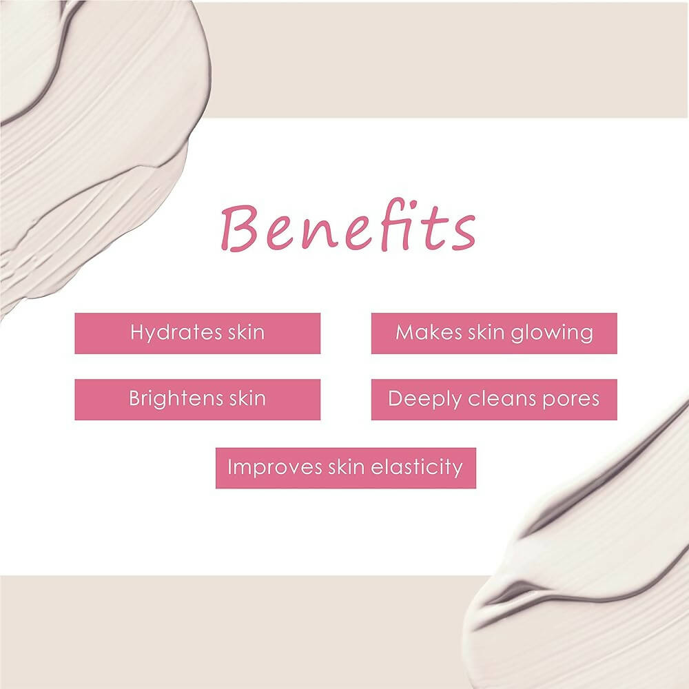 Vedic Naturals Pink Clay With Vitamin-C Powder Peel Off Mask | Grocsy