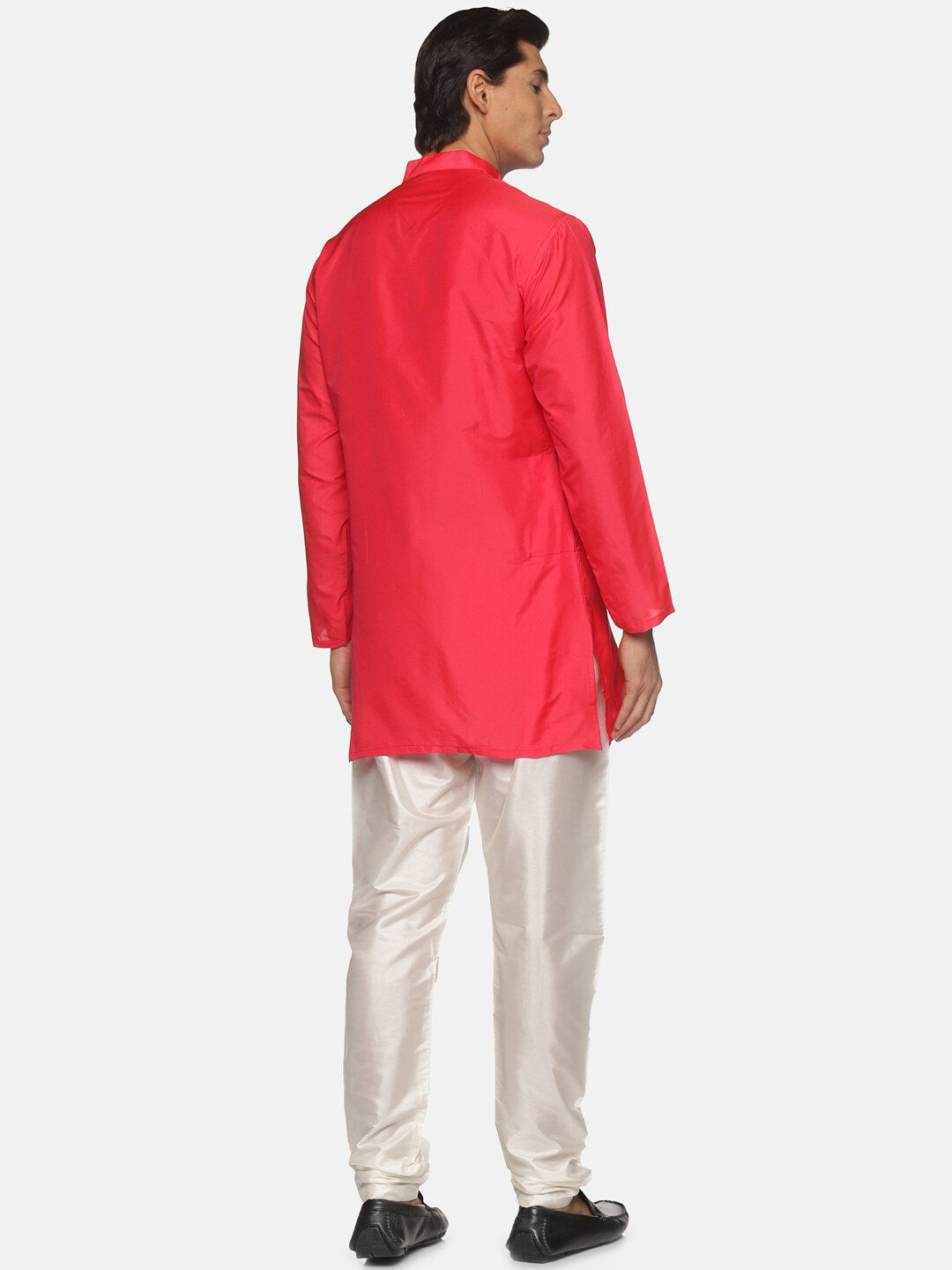 Sethukrishna Men Fuchsia Kurta with Pyjamas | Grocsy