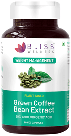 Bliss Welness Weight Management Green Coffee Bean Extract Veg Capsule Vegicap | Grocsy