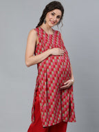 Aks Checked Maternity Kurta | Grocsy